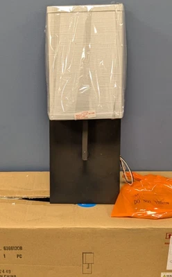 CAPITAL LIGHTING 1-LT SCONCE OLD BRONZE LINEN SHADE 6.5"W 17.75"T GU24 636612OB - Image 1 of 4