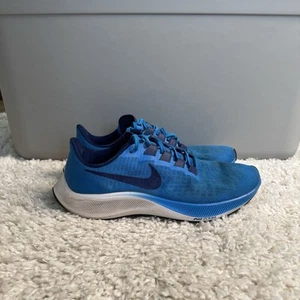 Nike Air Zoom Pegasus 37 Shoes Mens 10 Photo Blue Athleisure Running Gym Sports - Picture 1 of 14