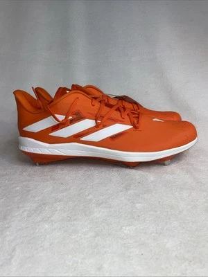 New Adidas Adizero Afterburner 8 Baseball Cleats Orange White IG2275 Men Sz 12.5 - Image 1 of 4