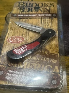 2008 Case Brooks and Dunn Mini Black horn Commemorative Knife - Picture 1 of 1