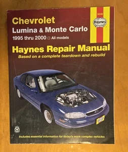 Repair Manual 24048 Chevrolet Lumina, Monte Carlo 95 - 2000 Haynes Repair Manual - Picture 1 of 1