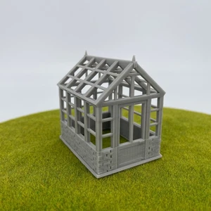 Greenhouse - Backyard Green House - HO Scale 1:87 - Picture 1 of 4