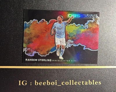 Raheem Sterling Black Colorblast SSP 2020-21 Obsidian Man City Case Hit！ - Image 1 of 2