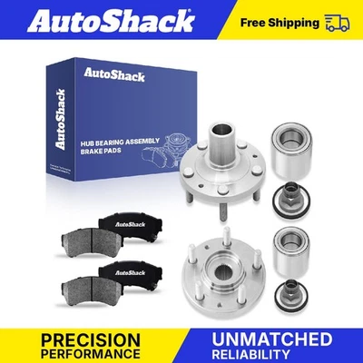 Front Ceramic Pads Hub Bearing Assemblies for 2006-2008 Mazda 6 - Image 1 of 4