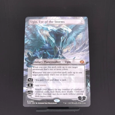 MTG English Ugin, Eye of the Storms (Borderless) NM Normal Tarkir: Dragonstorm - Image 1 of 3
