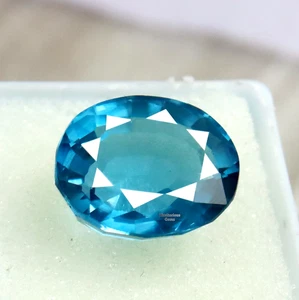 Ovalschliff 13 kt blauer Turmalin natürlich zertifiziert lose Edelstein Halloween Angebot - Bild 1 von 9