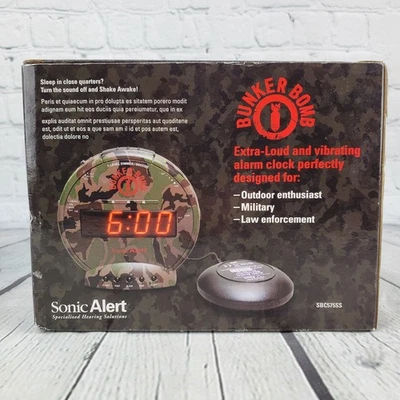 Bunker Bomb Alarm Clock Extra Loud By Sonic Alert - Image 1 of 4