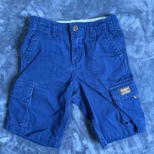 Kids Boys Oshkosh Cargo Shorts Blue Size 6 Outdoors Hiking Casual Everyday - Picture 1 of 7