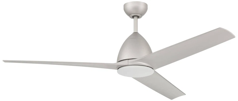 54" Craftmade Nitro Painted Nickel Outdoor LED Ceiling Fan with Remote - Image 1 of 1