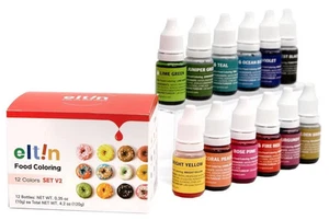Eltin Food Coloring SET V2 Gel Food Coloring Liquid For Baking, 0.35oz Dec 2025 - Picture 1 of 5