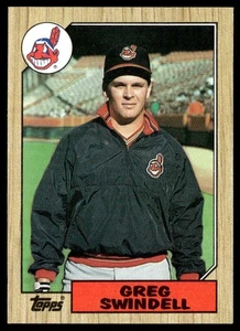GREG SWINDELL 1987 TOPPS RC CLEVELAND INDIANS #319 - Picture 1 of 2