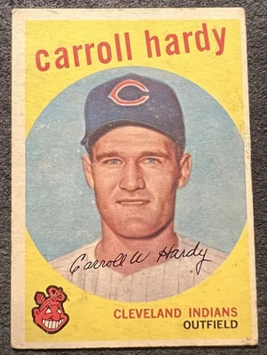 1959 TOPPS CARROLL HARDY RC #168 VG/ONLY MAN EVER TO PINCH HIT FOR TED WILLIAMS - Image 1 of 2
