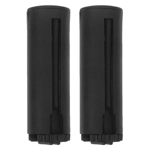 2 Pcs Railing Safety Belt Caution End Moving Black Magnetic Retractable - Bild 1 von 12