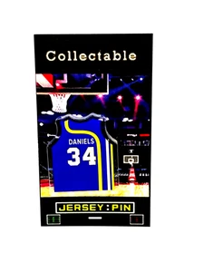 Indiana Pacers Mel Daniels jersey lapel pin-RETRO Classic ABA Collectable - Picture 1 of 1