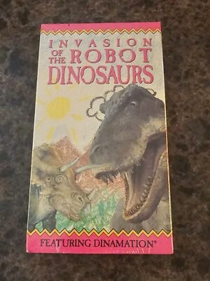 BRAND NEW Invasion Of The Robot Dinosaurs (VHS; 1991) RARE Sealed OOP Watermarks - Image 1 of 4
