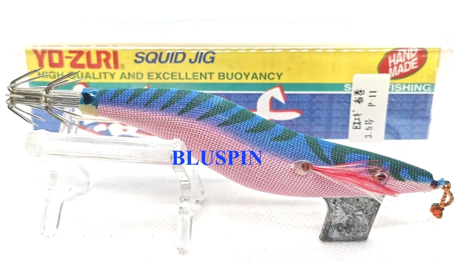 YO-ZURI YO ZURI OLD SERIES Squid JIG 3.5 - 22gr CON CORDINO SEPPIE COL. A1045-P11 JAPAN