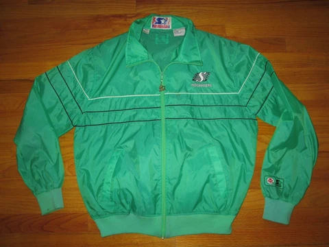 Saskatchewan Roughriders Vtg 1990s Light Wind Breaker Runner STARTER Jacket thin Cover