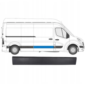 STRISCIA MODANATURA LATERALE DESTRA PER RENAULT MASTER III OPEL MOVANO B NV400 - Imagen 1 de 3