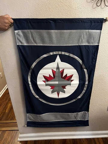 NHL Winnipeg Jets House Flag and Banner with Dowel and string Cover