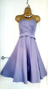 MONSOON size 12 lilac fit &  flare special occasion prom bridesmaid dress flare