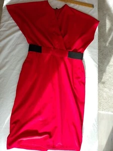 Women's Dress Next Size 16 Cap Sleeve Red 29721 - Picture 1 of 10