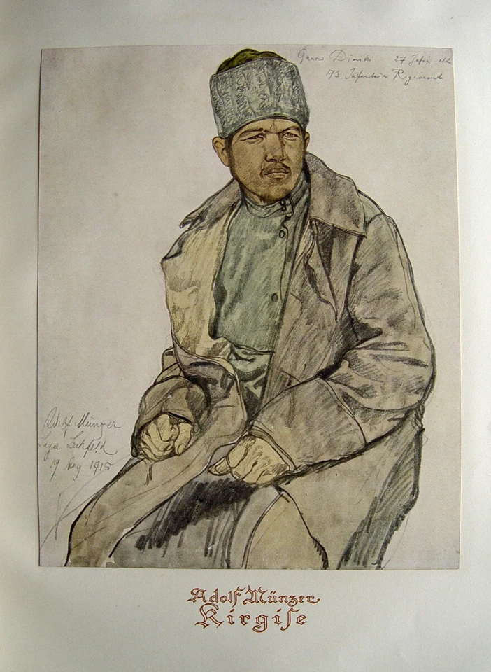 Adolf Münzer Kirgise Kirgisistan Russland Weltkrieg Ostfront Ostpreußen Balkan  - Bild 1 von 1