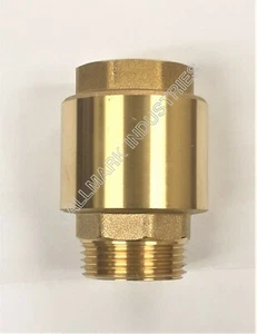 Válvula de retención, latón, 1" NPT entrada macho, 1" salida FNPT hembra, Hallmark Industries - Imagen 1 de 4