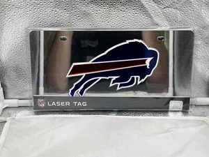 Buffalo Bills NFL Silver Reflective Lasercut License Plate Wincraft - Picture 1 of 1