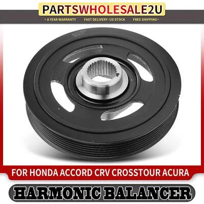 Engine Harmonic Balancer for Honda Accord 2008-2012 Acura TSX 2013-2014 L4 2.4L - Image 1 of 4