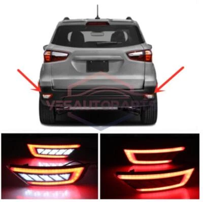 Juego de 2 luces antiniebla traseras LED para parachoques trasero Ford EcoSport 2018-2022 Foto 1 de 4