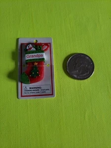 Itsy Bitsy Stocking Ornament name "Grandpa" Mini Ganz - Picture 1 of 1