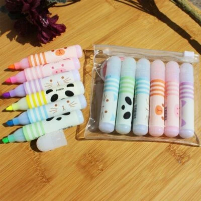 Highlighter Soft Pastell 12er-Set Textmarker Stift neue Farben Mini 6er Set - Bild 1 von 4