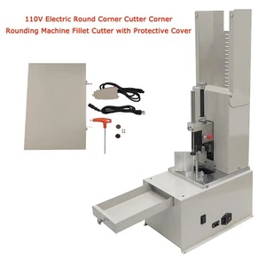 110V 7 Kinds Blade Electric Round Corner Cutter,Rounding Machine w/Cover - Picture 1 of 24