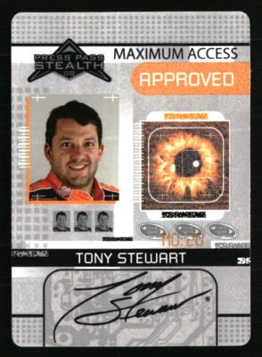 Tony Stewart 2008 Press Pass Stealth #MA24 Racing Card - Image 1 of 2