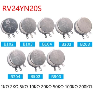 RV24YN20S Adjustable Resistor Single Turn Carbon Film Potentiometer 1KΩ - 200KΩ - Picture 1 of 10