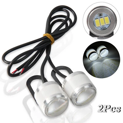 LED Motorrad Nebelscheinwerfer Front Zusatzscheinwerfer Fahrscheinwerfer weiß 12V - Bild 1 von 4