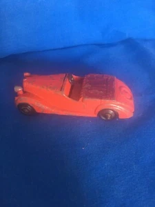 VINTAGE DINKY TOYS # 38B SUNBEAM TALBOT SPORTS CAR DIECAST MODEL RED 1946 - Picture 1 of 5