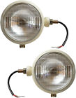 12V Pair Head Lamp Light for FORD Fits Tractor 2N 8N 9N 600 800 Ivory 310066F