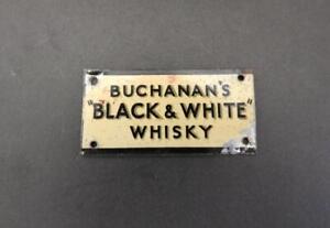 BASSETT LOWKE 1920s O GAUGE TIN RAILWAY SIGN "BUCHANAN'S BLACK & WHITE WHISKY"