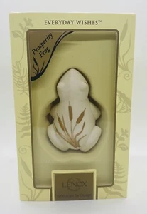 LENOX Everyday Wishes Prosperity Frog Bisque 3.5" Decor New in Box 813598 - Picture 1 of 15