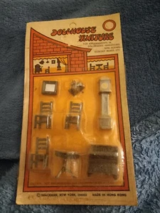 NEW Vintage 1970's Shackman Miniature Dollhouse Furniture Set - 8 Piece - Picture 1 of 4