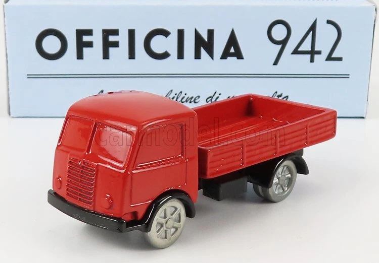 MODELLINO CAMION STATICO OFFICINA 942 FIAT 640N TRUCK 1949 ROSSO 1/76 - Immagine 1 di 4