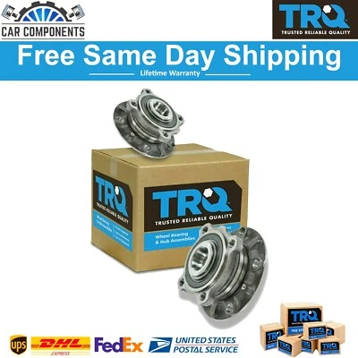 Nuevo par de bujes y cojinetes de rueda delantera derecha y derecha TRQ para BMW 525i 528i 530i 1997-2003 Foto 1 de 4