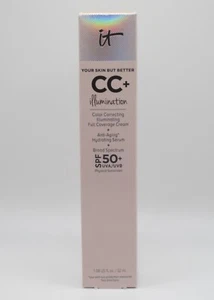 IT Cosmetics CC+ Crema Iluminación FPS 50+ Tono Luz Justa Precio de venta sugerido por el fabricante $47 Nuevo en Caja 01/24 - Imagen 1 de 1