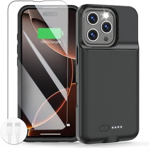 GIN FOXI Battery Case für iPhone 16 Pro Max Schnell Ladecase Ladegerät 8500mAh - Bild 1 von 7