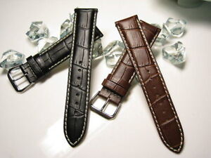 22mm 21mm 20mm 19mm 18mm Genuine Leather Band Strap compatible with LONGINES