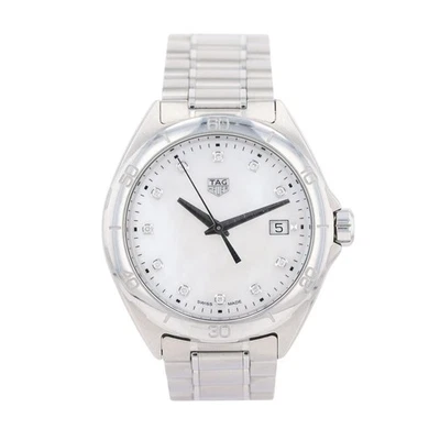 Tag Heuer Formula 1 White Mother of Pearl Dial Diamond Quartz Women's Watch - Image 1 of 4