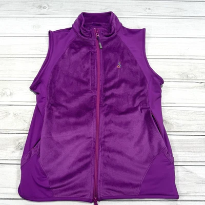 Chaleco Peter Millar para mujer grande púrpura cálido polar golf chaqueta sin mangas Foto 1 de 4