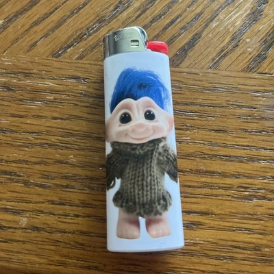 New 2 Custom Bic Lighters vintage troll dolls Blue Hair Troll Classic! - Image 1 of 4