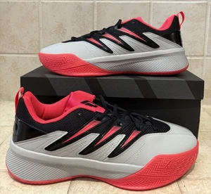 Zapato de baloncesto Adidas para dama certificado 3 bajo gris negro rojo talla 10 JI1540 - Imagen 1 de 5